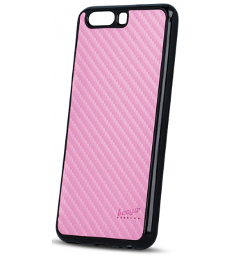 Dėklas Beeyo "Carbon" Huawei P8 Lite (2017) / P9 Lite (2017) rožinis